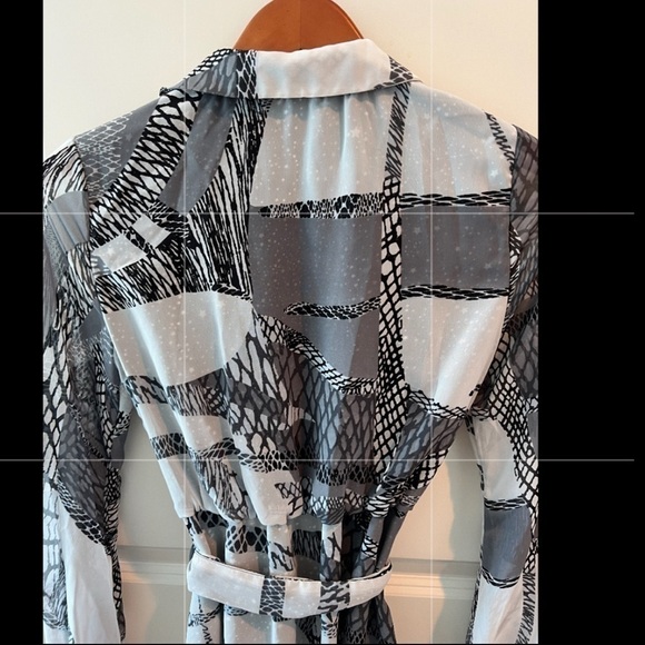 Kirna Zabete For Target Black, Grey And White Abstract Stars High-Low Dress - Picture 8 of 16